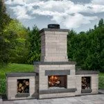 Outdoor Fireplaces & Woodboxes