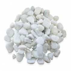 Pebbles, Dazzling White: 1/2” - 1”