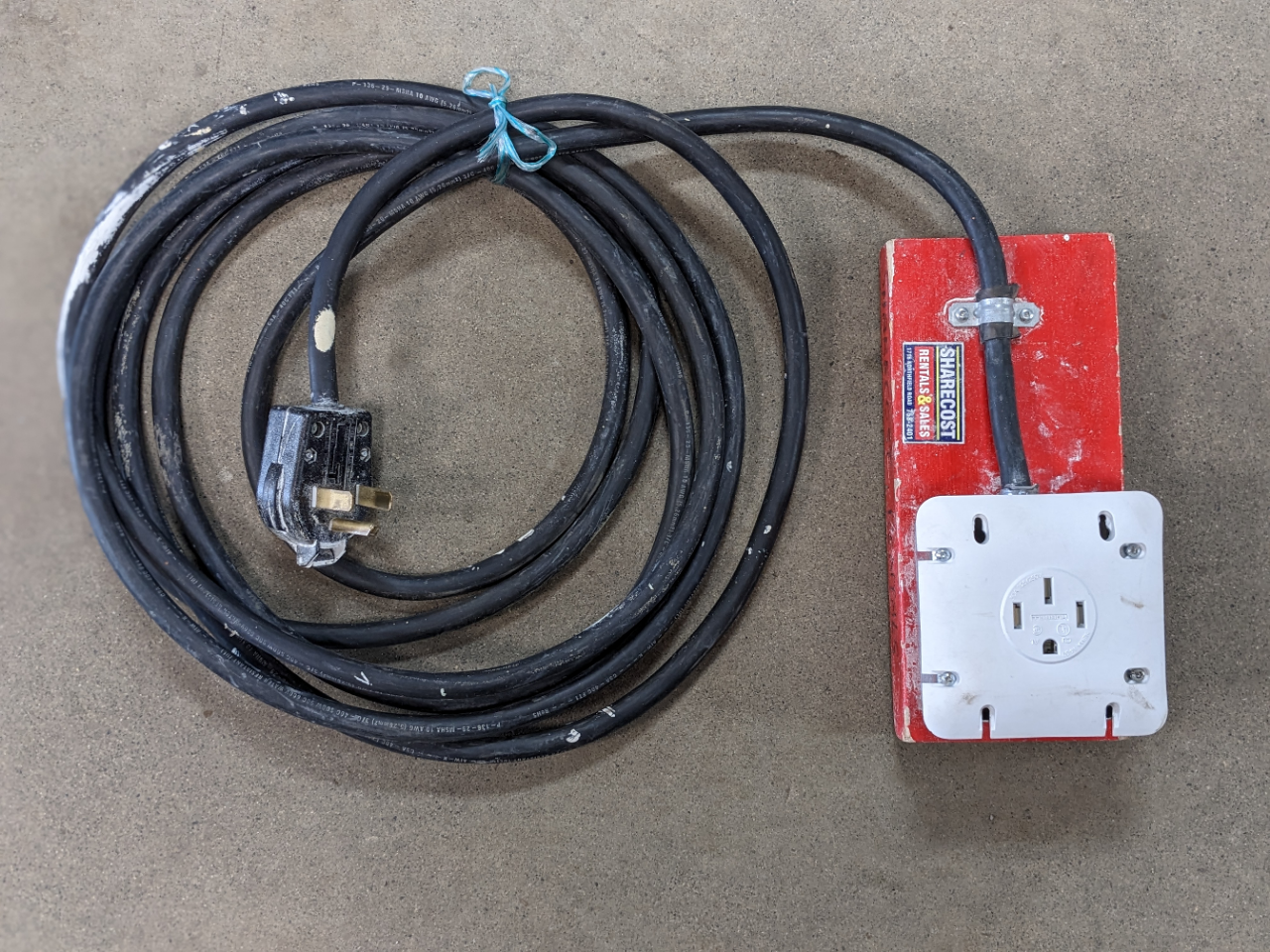 For Rent: Extension Cord - 25’ 240V for Dryer/Stove Outlet