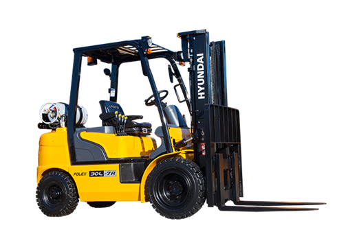 For Rent: Forklift: Hyundai 30L-7M 6000 LB