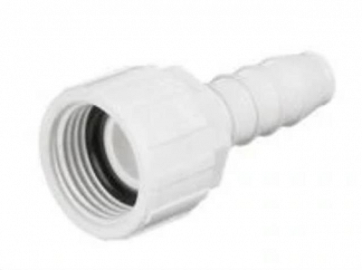 Hose Adapter, 3/4” FHT x 3/4” Poly Barb